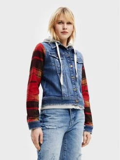 Desigual Γυναίκες Τζιν Μπουφάν Τζιν μπουφάν Washington 22WWED50 Σκούρο μπλε Regular Fit