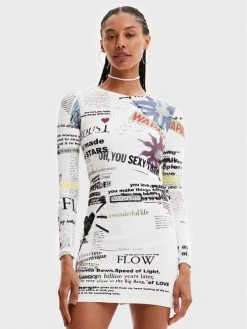 Desigual Γυναίκες Καθημερινά Φορέματα Φόρεμα καθημερινό Wapas 22WWVK56 Έγχρωμο Slim Fit