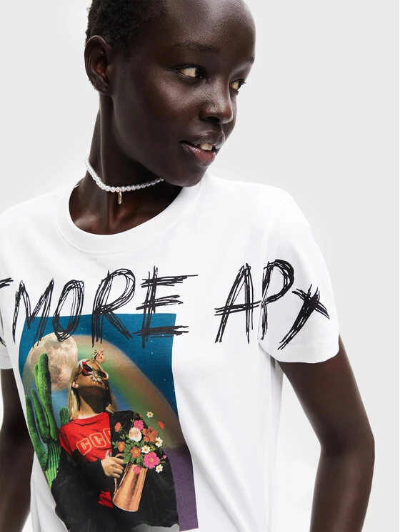 Desigual Γυναίκες T-shirts T-Shirt Emma 22WWTK19 Έγχρωμο Regular Fit 6 Desigual Γυναίκες T-shirts T-Shirt Emma 22WWTK19 Έγχρωμο Regular Fit - Image 4