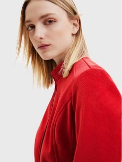 Desigual Γυναίκες Δερμάτινα Μπουφάν Μπουφάν από απομίμηση δέρματος Las Vegas 22WWEW62 Κόκκινο Regular Fit -Εξοδος Desigual Κατάστημα unnamed file 1035