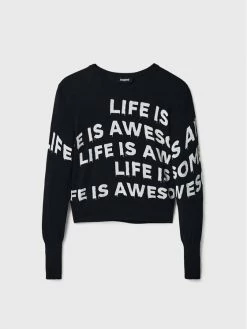 Desigual Γυναίκες Πουλόβερ Bet 22WWJFAB Μαύρο Regular Fit -Εξοδος Desigual Κατάστημα unnamed file 1051