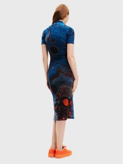 Desigual Γυναίκες Καθημερινά Φορέματα Φόρεμα καθημερινό Hian 22WWVK01 Σκούρο μπλε Slim Fit -Εξοδος Desigual Κατάστημα unnamed file 106