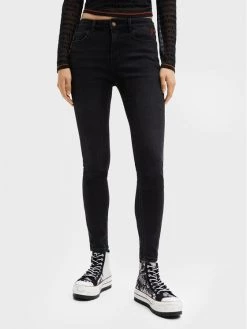 Desigual Γυναίκες Τζιν 22WWDD25 Μαύρο Skinny Fit