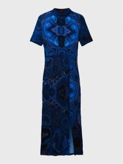 Desigual Γυναίκες Καθημερινά Φορέματα Φόρεμα καθημερινό Hian 22WWVK01 Σκούρο μπλε Slim Fit -Εξοδος Desigual Κατάστημα unnamed file 108