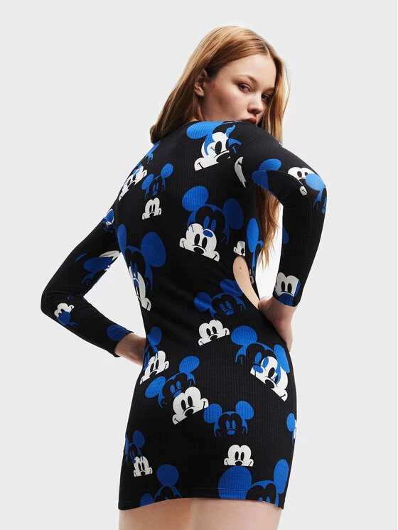 Desigual Γυναίκες Καθημερινά Φορέματα Φόρεμα καθημερινό DISNEY Faces Mickey 22WWVK43 Μαύρο Slim Fit 5 Desigual Γυναίκες Καθημερινά Φορέματα Φόρεμα καθημερινό DISNEY Faces Mickey 22WWVK43 Μαύρο Slim Fit - Image 3