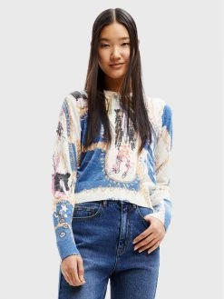 Desigual Γυναίκες Πουλόβερ Ayala 22WWJFAM Έγχρωμο Regular Fit