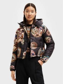 Desigual Γυναίκες Πουπουλένια Μπουφάν Μπουφάν πουπουλένιο Heddal 22WWEWA3 Μαύρο Regular Fit