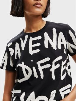 Desigual Γυναίκες T-shirts T-Shirt Enya 22WWTK21 Μαύρο Regular Fit -Εξοδος Desigual Κατάστημα unnamed file 1146