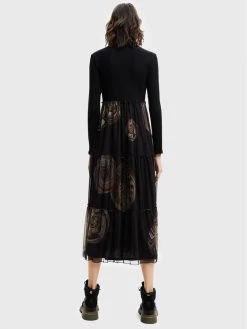 Desigual Γυναίκες Καθημερινά Φορέματα Φόρεμα καθημερινό MONSIEUR CHRISTIAN LACROIX Gloria 22WWVK55 Μαύρο Regular Fit -Εξοδος Desigual Κατάστημα unnamed file 1156