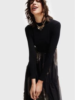 Desigual Γυναίκες Καθημερινά Φορέματα Φόρεμα καθημερινό MONSIEUR CHRISTIAN LACROIX Gloria 22WWVK55 Μαύρο Regular Fit -Εξοδος Desigual Κατάστημα unnamed file 1157