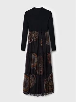 Desigual Γυναίκες Καθημερινά Φορέματα Φόρεμα καθημερινό MONSIEUR CHRISTIAN LACROIX Gloria 22WWVK55 Μαύρο Regular Fit -Εξοδος Desigual Κατάστημα unnamed file 1158