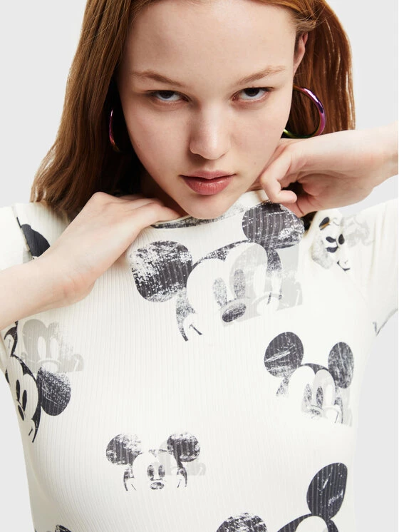 Desigual Γυναίκες Κορμάκια κορμάκι DISNEY Mickey 22WWQK08 Μπεζ Slim Fit 6 Desigual Γυναίκες Κορμάκια κορμάκι DISNEY Mickey 22WWQK08 Μπεζ Slim Fit - Image 4