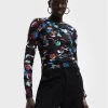 Desigual Γυναίκες Κορμάκια κορμάκι MONSIEUR CHRISTIAN LACROIX 22WWQK24 Μαύρο Slim Fit
