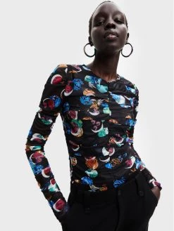 Desigual Γυναίκες Κορμάκια κορμάκι MONSIEUR CHRISTIAN LACROIX 22WWQK24 Μαύρο Slim Fit -Εξοδος Desigual Κατάστημα unnamed file 1193