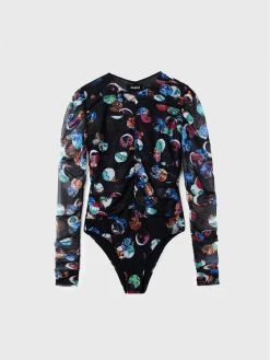 Desigual Γυναίκες Κορμάκια κορμάκι MONSIEUR CHRISTIAN LACROIX 22WWQK24 Μαύρο Slim Fit -Εξοδος Desigual Κατάστημα unnamed file 1194