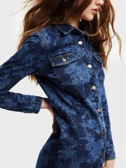 Desigual Γυναίκες Τζιν Φορέματα Φόρεμα τζιν Tina 22WWVD01 Σκούρο μπλε Slim Fit -Εξοδος Desigual Κατάστημα unnamed file 1198