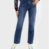 Desigual Γυναίκες Straight Leg Τζιν Kerell 22WWDD26 Σκούρο μπλε Straight Fit
