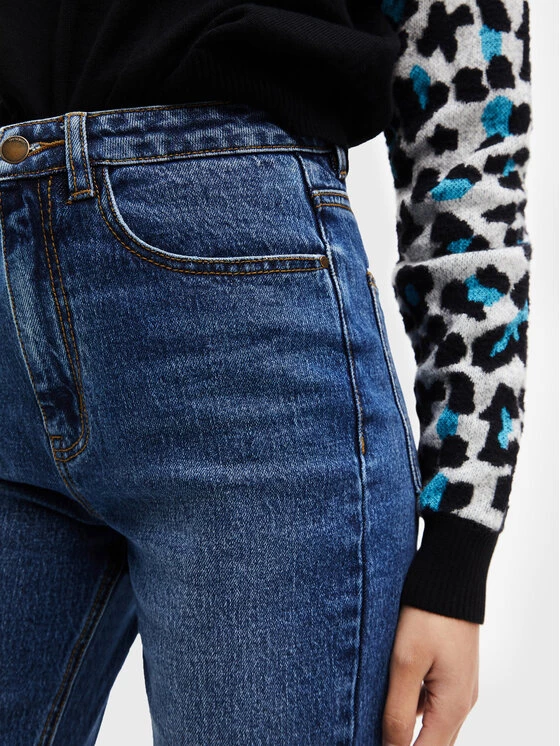 Desigual Γυναίκες Straight Leg Τζιν Kerell 22WWDD26 Σκούρο μπλε Straight Fit 6 Desigual Γυναίκες Straight Leg Τζιν Kerell 22WWDD26 Σκούρο μπλε Straight Fit - Image 4