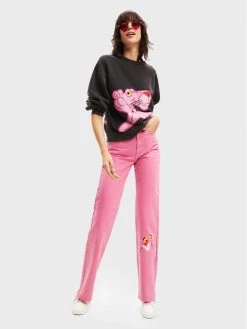 Desigual Γυναίκες Τζιν PINK PANTHER 22WWDD29 Ροζ Wide Leg -Εξοδος Desigual Κατάστημα unnamed file 1206