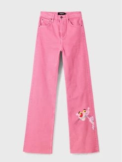 Desigual Γυναίκες Τζιν PINK PANTHER 22WWDD29 Ροζ Wide Leg -Εξοδος Desigual Κατάστημα unnamed file 1209