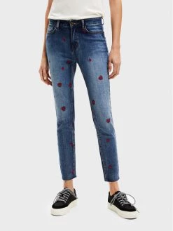 Desigual Γυναίκες Τζιν Amore 22WWDD17 Σκούρο μπλε Skinny Fit