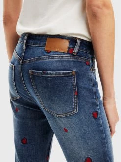 Desigual Γυναίκες Τζιν Amore 22WWDD17 Σκούρο μπλε Skinny Fit -Εξοδος Desigual Κατάστημα unnamed file 1247