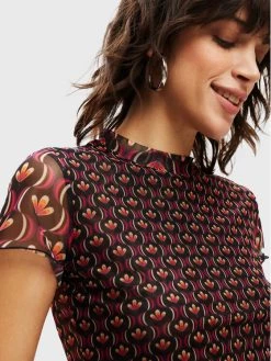 Desigual Γυναίκες Μπλουζάκια Μπλουζάκι Telam 22WWTKA9 Έγχρωμο Slim Fit -Εξοδος Desigual Κατάστημα unnamed file 1252