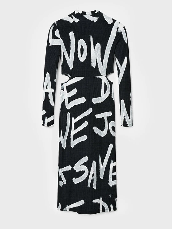 Desigual Γυναίκες Πλεκτά Φορέματα Φόρεμα υφασμάτινο Maya 22WWVK15 Μαύρο Slim Fit 7 Desigual Γυναίκες Πλεκτά Φορέματα Φόρεμα υφασμάτινο Maya 22WWVK15 Μαύρο Slim Fit - Image 5