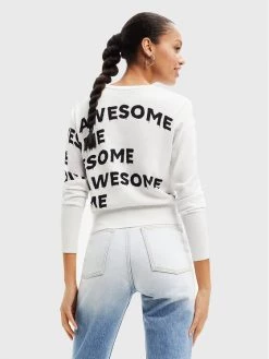 Desigual Γυναίκες Πουλόβερ Bet 22WWJFAB Λευκό Regular Fit -Εξοδος Desigual Κατάστημα unnamed file 1272