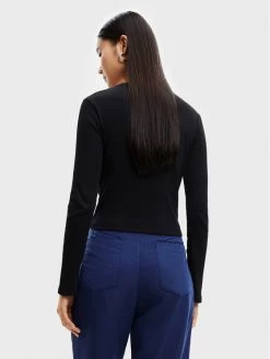 Desigual Γυναίκες Μπλουζάκια Μπλουζάκι Vive 22WWTKA5 Μαύρο Slim Fit -Εξοδος Desigual Κατάστημα unnamed file 1287