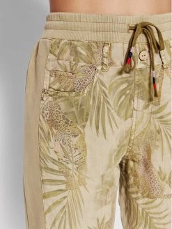 Desigual Γυναίκες Υφασμάτινα Παντελόνια Παντελόνι υφασμάτινο Jungle 22SWPW21 Πράσινο Regular Fit -Εξοδος Desigual Κατάστημα unnamed file 1313