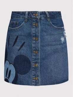Desigual Γυναίκες Mini Φούστα τζιν DISNEY Mickey Patch 22SWFD10 Σκούρο μπλε Regular Fit -Εξοδος Desigual Κατάστημα unnamed file 1324