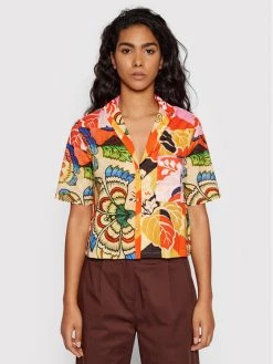 Desigual Γυναίκες Casual Πουκάμισα Πουκάμισο MONSIEUR CHRISTIAN LACROIX Avinyon 22SWCW24 Έγχρωμο Relaxed Fit