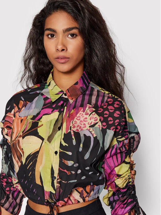 Desigual Γυναίκες Casual Πουκάμισα Πουκάμισο Ona 22SWCW26 Έγχρωμο Oversize 6 Desigual Γυναίκες Casual Πουκάμισα Πουκάμισο Ona 22SWCW26 Έγχρωμο Oversize - Image 4