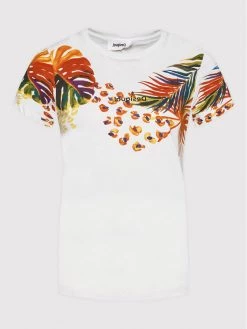 Desigual Γυναίκες T-shirts T-Shirt Minneapolis 22SWTK78 Μπεζ Regular Fit -Εξοδος Desigual Κατάστημα unnamed file 1349