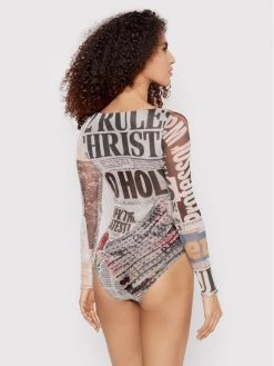 Desigual Γυναίκες Κορμάκια Body Any News 22SWTKB1 Έγχρωμο Slim Fit -Εξοδος Desigual Κατάστημα unnamed file 1373