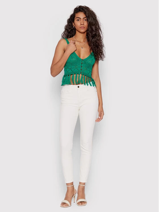 Desigual Γυναίκες Τζιν Basic Core 22SWDD04 Λευκό Skinny Fit 4 Desigual Γυναίκες Τζιν Basic Core 22SWDD04 Λευκό Skinny Fit - Image 2