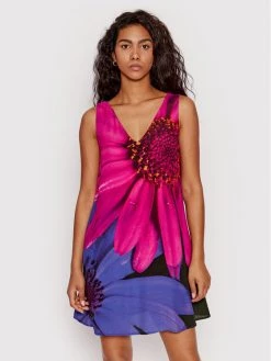 Desigual Γυναίκες Καλοκαιρινά Φορέματα Φόρεμα καλοκαιρινό Lolo 22SWVW36 Ροζ Regular Fit