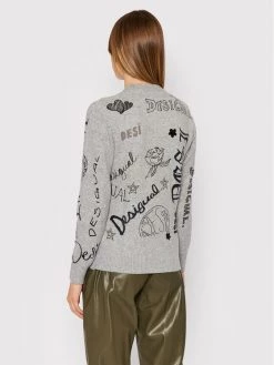 Desigual Γυναίκες Πουλόβερ Paloma 21WWJFAE Γκρι Regular Fit -Εξοδος Desigual Κατάστημα unnamed file 1419