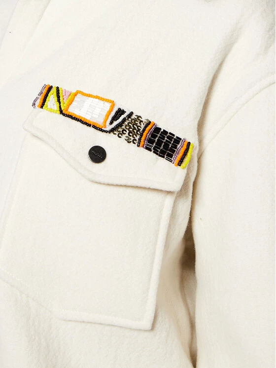 Desigual Γυναίκες Μεταβατικά Μπουφάν Μπουφάν μεταβατικό Chaq Kaysa 20WWEWAA Μπεζ Regular Fit 6 Desigual Γυναίκες Μεταβατικά Μπουφάν Μπουφάν μεταβατικό Chaq Kaysa 20WWEWAA Μπεζ Regular Fit - Image 4