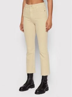 Desigual Γυναίκες Straight Leg Τζιν Marlon 22SWDD28 Μπεζ Regular Fit