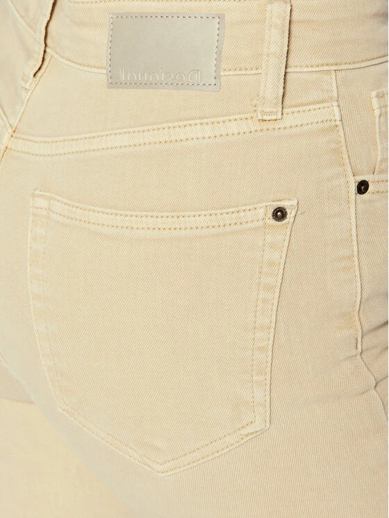 Desigual Γυναίκες Straight Leg Τζιν Marlon 22SWDD28 Μπεζ Regular Fit 6 Desigual Γυναίκες Straight Leg Τζιν Marlon 22SWDD28 Μπεζ Regular Fit - Image 4