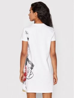 Desigual Γυναίκες Καθημερινά Φορέματα Φόρεμα καθημερινό DISNEY My Mickey 22SWVK41 Λευκό Regular Fit -Εξοδος Desigual Κατάστημα unnamed file 1476
