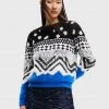 Desigual Γυναίκες Πουλόβερ Colorado 22WWJF73 Έγχρωμο Relaxed Fit