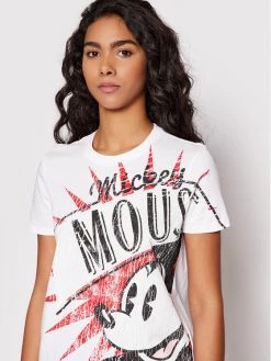 Desigual Γυναίκες T-shirts T-Shirt DISNEY Mickey Boom 22SWTK99 Λευκό Regular Fit -Εξοδος Desigual Κατάστημα unnamed file 1498