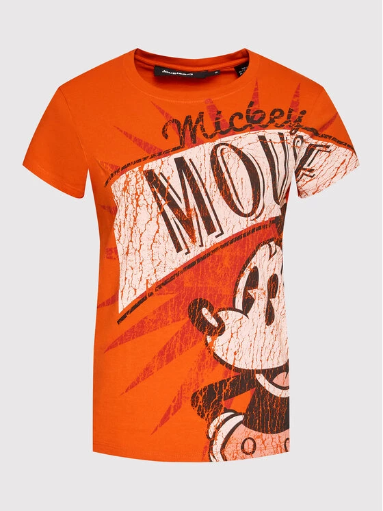Desigual Γυναίκες T-shirts T-Shirt DISNEY Mickey Boom 22SWTK99 Πορτοκαλί Regular Fit 7 Desigual Γυναίκες T-shirts T-Shirt DISNEY Mickey Boom 22SWTK99 Πορτοκαλί Regular Fit - Image 5
