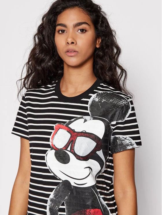 Desigual Γυναίκες T-shirts T-Shirt DISNEY Mickey Vida 22SWTK73 Μαύρο Regular Fit 6 Desigual Γυναίκες T-shirts T-Shirt DISNEY Mickey Vida 22SWTK73 Μαύρο Regular Fit - Image 4