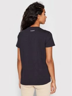 Desigual Γυναίκες T-shirts T-Shirt DISNEY Mickey Marbles 22SWTKAP Μαύρο Regular Fit -Εξοδος Desigual Κατάστημα unnamed file 1517