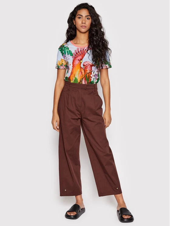 Desigual Γυναίκες T-shirts T-Shirt Parrot 22SWTKAX Έγχρωμο Regular Fit 4 Desigual Γυναίκες T-shirts T-Shirt Parrot 22SWTKAX Έγχρωμο Regular Fit - Image 2