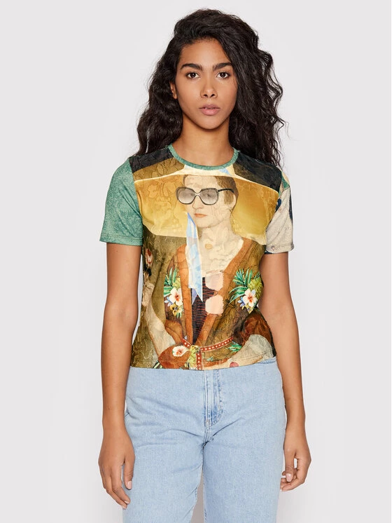 Desigual Γυναίκες T-shirts T-Shirt Lebanen 22SWTKB4 Έγχρωμο Regular Fit 3 Desigual Γυναίκες T-shirts T-Shirt Lebanen 22SWTKB4 Έγχρωμο Regular Fit